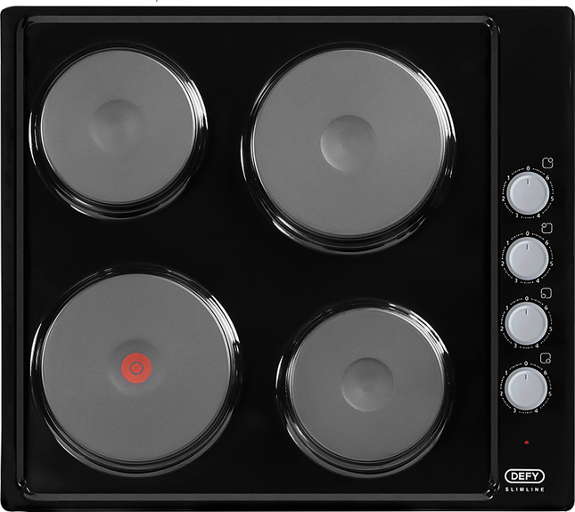 DEFY 60CM SLIMLINE SOLID HOB WITH CONTROL PANEL - DHD415