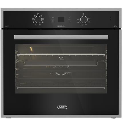 Defy DBO774 Gemini 70cm ThermoFan Eye Level Oven Black