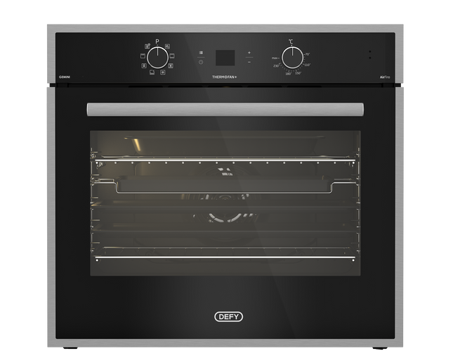 Defy DBO774 Gemini 70cm ThermoFan Eye Level Oven Black
