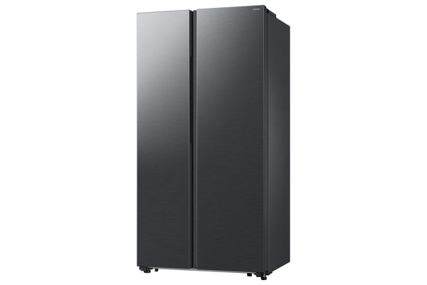 SAMSUNG 564L SIDE BY SIDE FRIDGE WITH DIGITAL INVERTER TECH GENTLE MATT BLACK - RS57DG4000B4FA