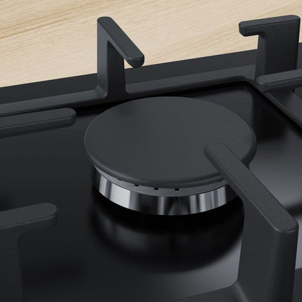 BOSCH 90CM SERIES 6 GAS HOB BLACK GLASS - PPQ9B6O90M