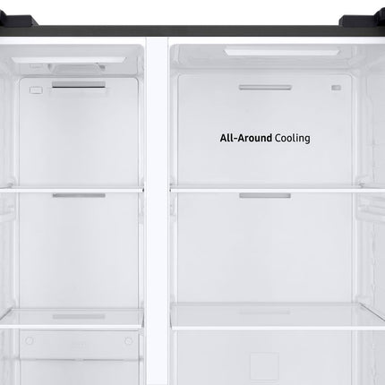 SAMSUNG 564L SIDE BY SIDE FRIDGE WITH DIGITAL INVERTER TECH GENTLE MATT BLACK - RS57DG4000B4FA