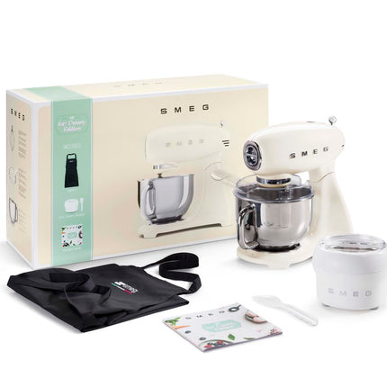 SMEG RETRO KITCHEN MACHINE STAND MIXER BUNDLE SET VINTAGE CREAM - SMF33CRSA