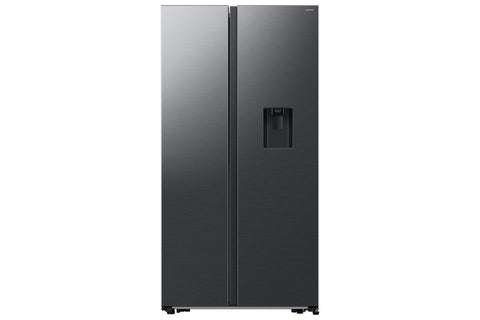 SAMSUNG 560L SIDE BY SIDE NON PLUMBED WATER DISPENSER GENTLE MATT BLACK - RS57DG4100B4FA