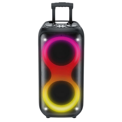 Stylus AV Thunder 2000W Bluetooth Trolley Party Speaker with Dual Wireless Microphones