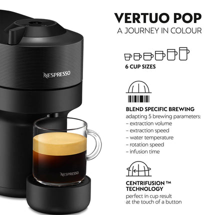 NESPRESSO VERTUO POP BUNDLE - COCONUT WHITE & LIQUORICE BLACK