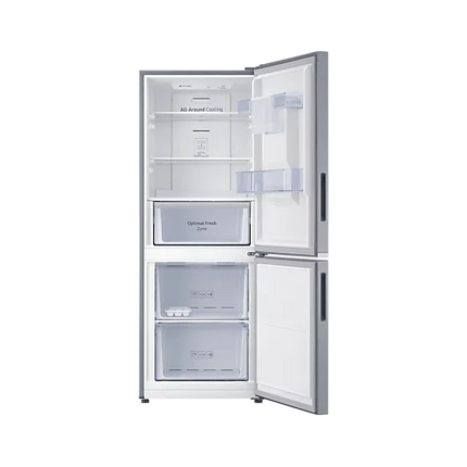 SAMSUNG 253L SILVER COMBI BOTTOM FREEZER REFRIGERATOR - RB27N4160S8