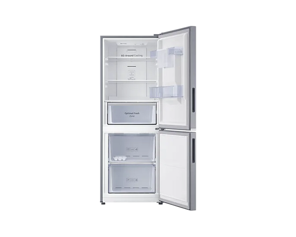 SAMSUNG 253L SILVER COMBI BOTTOM FREEZER REFRIGERATOR - RB27N4160S8