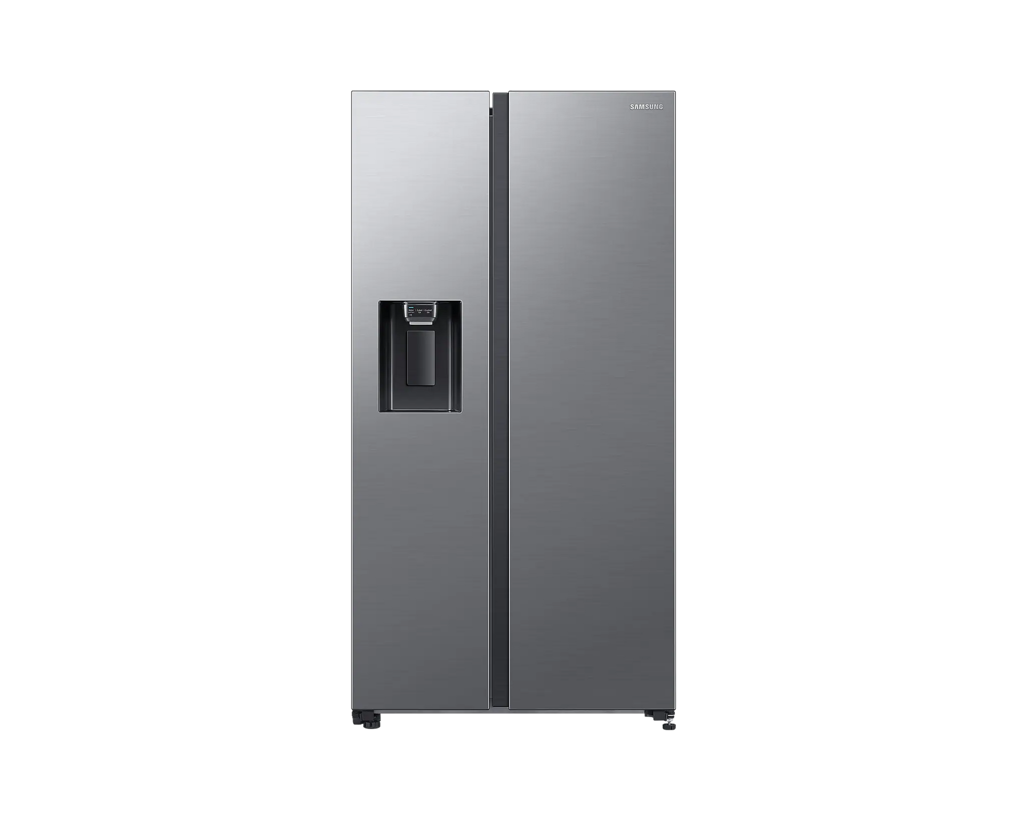 SAMSUNG 617L SILVER SIDE BY SIDE FRIDGE FREEZER PLUMBED - RS65DG54R3S9FA