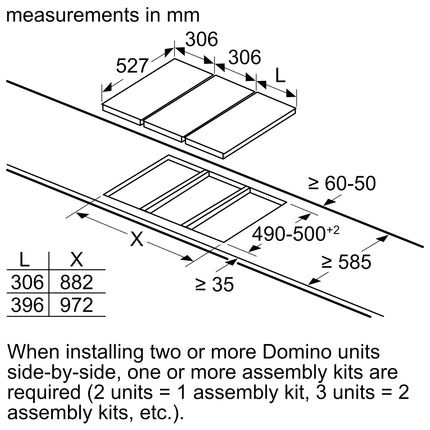BOSCH 30CM ELECTRIC DOMINO HOB SERIES 2 - PKF375CA2E