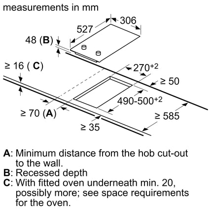 BOSCH 30CM ELECTRIC DOMINO HOB SERIES 2 - PKF375CA2E