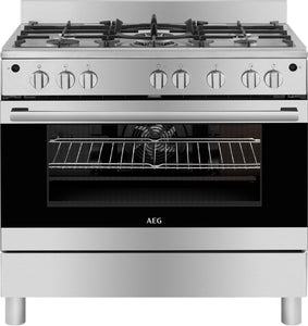 AEG 90CM GAS/ELECTRIC FREE STANDING COOKER - 10369GN-MN