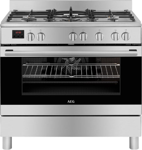 AEG 90CM GAS/ELECTRIC FREE STANDING COOKER - 10369MN-MN