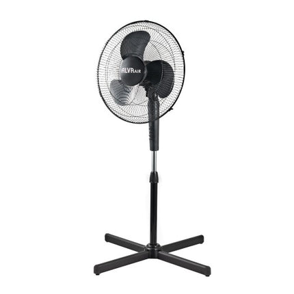 ALVA AIR 40CM PLASTIC PEDESTAL FAN BLACK - ACS200