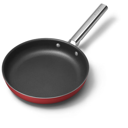 SMEG 26CM NON STICK 50'S STYLE FRYING PAN RED - CKFF2601RDM