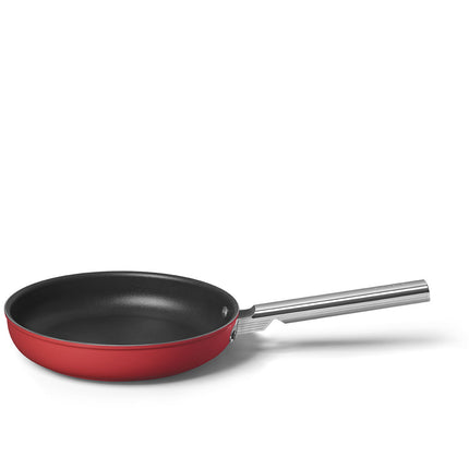 SMEG 26CM NON STICK 50'S STYLE FRYING PAN RED - CKFF2601RDM