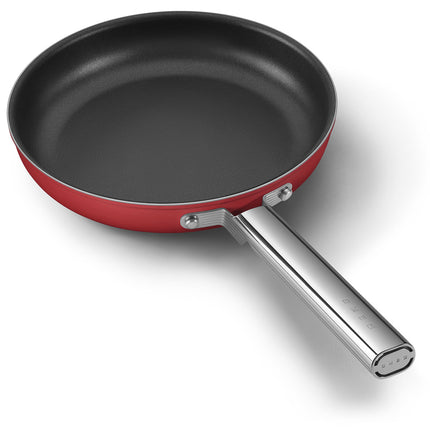 SMEG 26CM NON STICK 50'S STYLE FRYING PAN RED - CKFF2601RDM