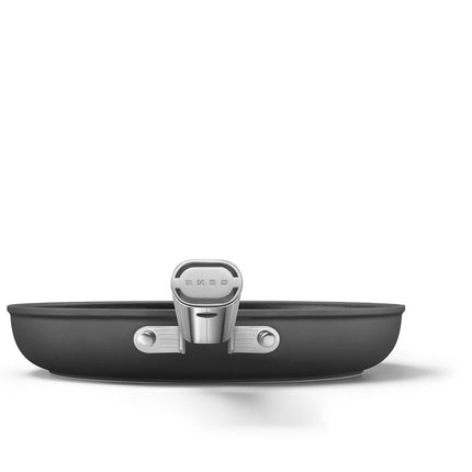 SMEG 28CM NON STICK 50'S STYLE FRYING PAN BLK - CKFF2801BLM