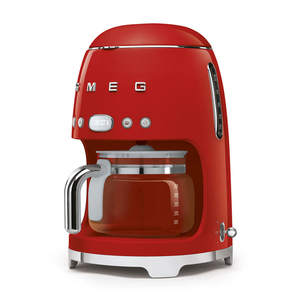 SMEG 50'S STYLE RETRO DRIP FILTER COFFEE MACHINE RED - DCF02RDSA