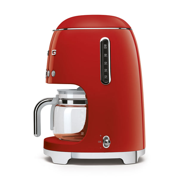 SMEG 50'S STYLE RETRO DRIP FILTER COFFEE MACHINE RED - DCF02RDSA