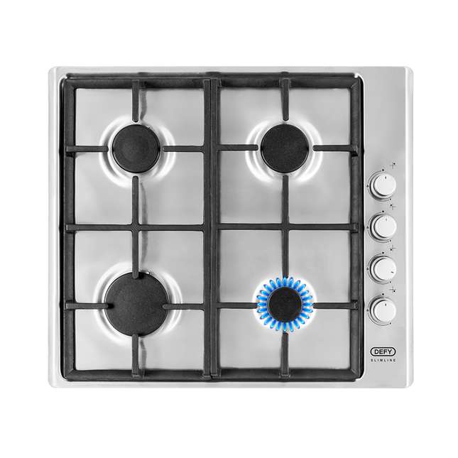 DEFY 60CM SLIMLINE STAINLESS STEEL GAS HOB - DHG133