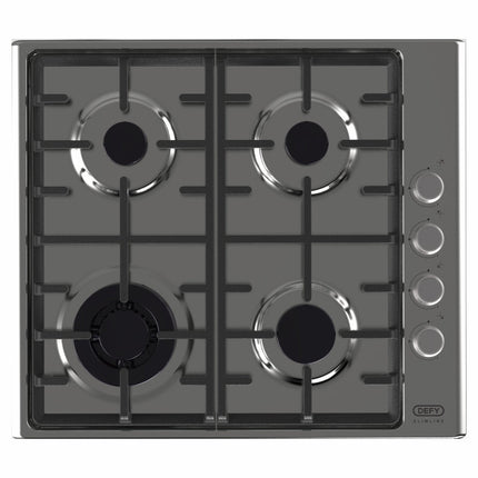 DEFY 60CM SLIMLINE GAS HOB WITH WOK BURNER - DHG602