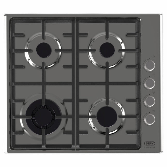 DEFY 60CM SLIMLINE GAS HOB WITH WOK BURNER - DHG602