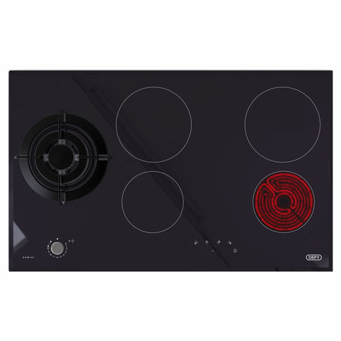 DEFY 90CM GEMINI DUAL FUEL HOB - DHG901