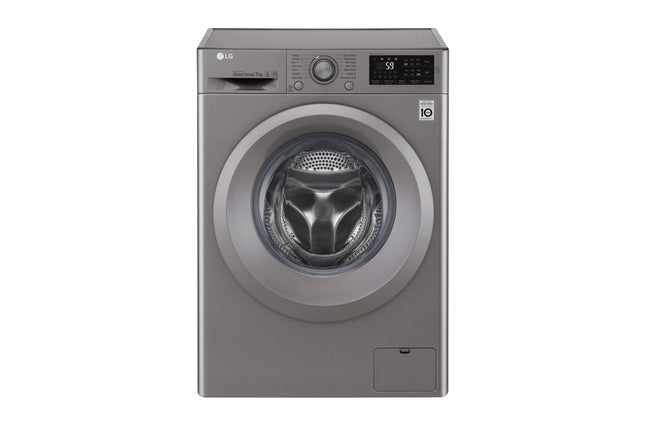 LG 7KG FRONT LOADER WASHING MACHINE STONE SILVER - F12U2QNP7S