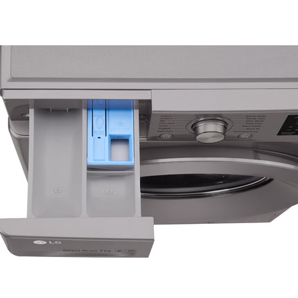 LG 7KG FRONT LOADER WASHING MACHINE STONE SILVER - F12U2QNP7S