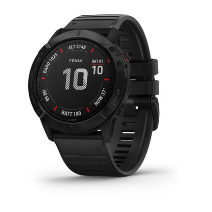 GARMIN FENIX 6X PRO SPORTS WATCH BLACK WITH BLACK BAND - 010-02157-02