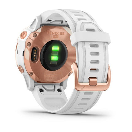 GARMIN FENIX 6X PRO SPORTS WATCH ROSE GOLD/WHITE BAND - 010-02159-12