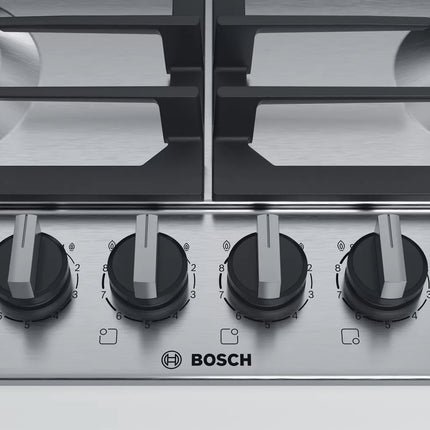 BOSCH 60CM GAS HOB STAINLESS STEEL SERIES 6 - PCP6A5B90Z