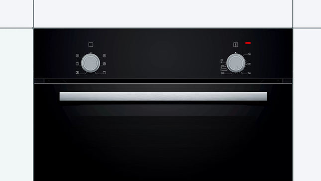 BOSCH 60CM BUILT IN OVEN SERIES 2 BLACK - HBF010BA0Z