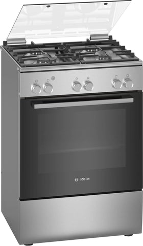 BOSCH 60CM GAS FREESTANDING COOKER SERIES 2 - HGA120E50Z