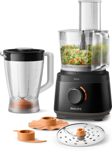 PHILIPS DAILY COLLECTION COMPACT FOOD PROCESSOR BLACK 700W - HR7320/00