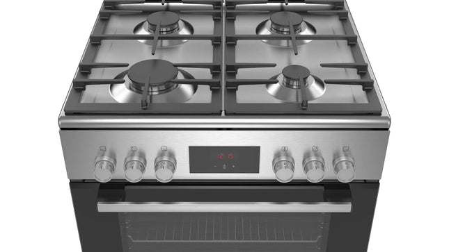 BOSCH 60CM SERIES 4 GAS/ELECTRIC FREESTANDING COOKER - HXQ38AE50M