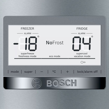BOSCH 521L COMBI FRIDGE STAINLESS STEEL SERIES 6 - KGN76AI30Z