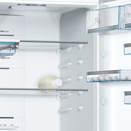 BOSCH 521L COMBI FRIDGE STAINLESS STEEL SERIES 6 - KGN76AI30Z