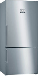 BOSCH 619L COMBI FRIDGE/FREEZER STAINLESS STEEL SERIES 6 - KGN86AI30Z