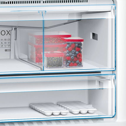 BOSCH 619L COMBI FRIDGE/FREEZER STAINLESS STEEL SERIES 6 - KGN86AI30Z