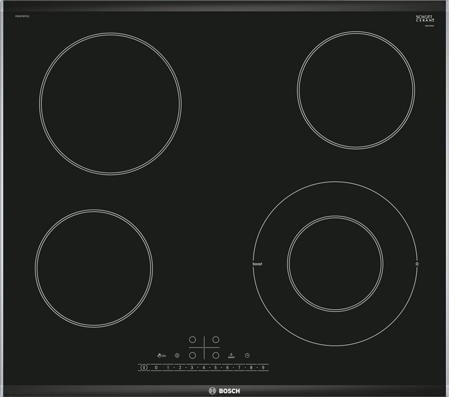 BOSCH 60CM CERAMIC  ELECTRIC HOB SERIES 6 - PKF675FP1E