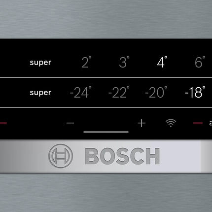 BOSCH 324L COMBI FRIDGE STAINLESS STEEL SERIES 4 - KGN36XI33Z
