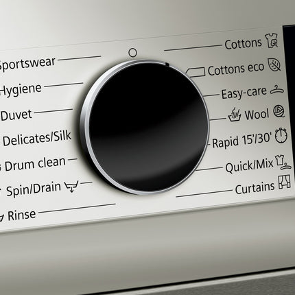 SIEMENS 9KG IQ300 SILVER INOX FRONT LOADER WASHING MACHINE - WG44A1XVZA