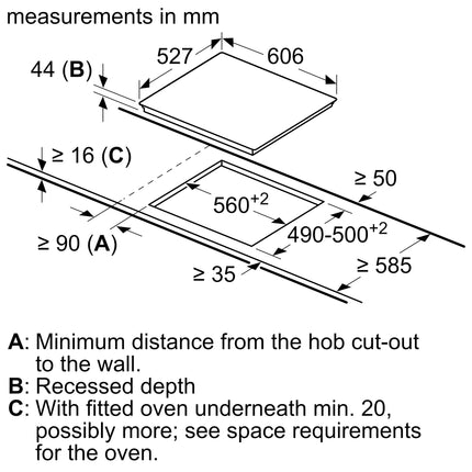 BOSCH 60CM CERAMIC  ELECTRIC HOB SERIES 6 - PKF675FP1E