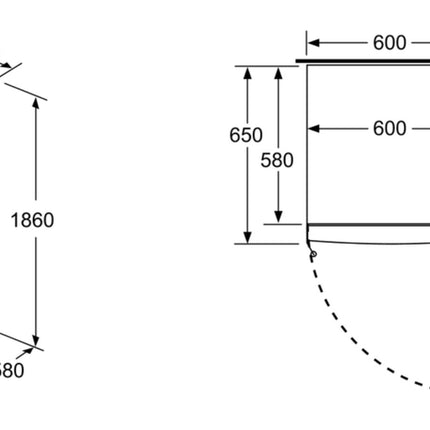 BOSCH 242L UPRIGHT FREEZER SERIES 4 - GSN36VI31Z