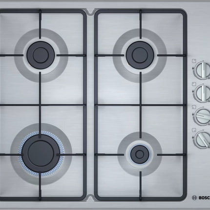 BOSCH 60CM GAS HOB STAINLESS STEEL SERIES 2 - PBP6C5B62M