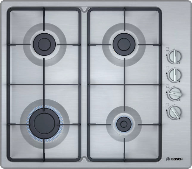 BOSCH 60CM GAS HOB STAINLESS STEEL SERIES 2 - PBP6C5B62M