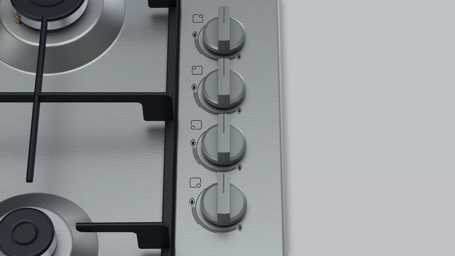 BOSCH 60CM GAS HOB STAINLESS STEEL SERIES 2 - PBP6C5B62M