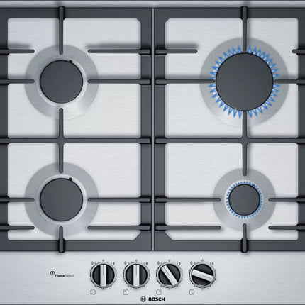 BOSCH 60CM GAS HOB STAINLESS STEEL SERIES 6 - PCP6A5B90Z